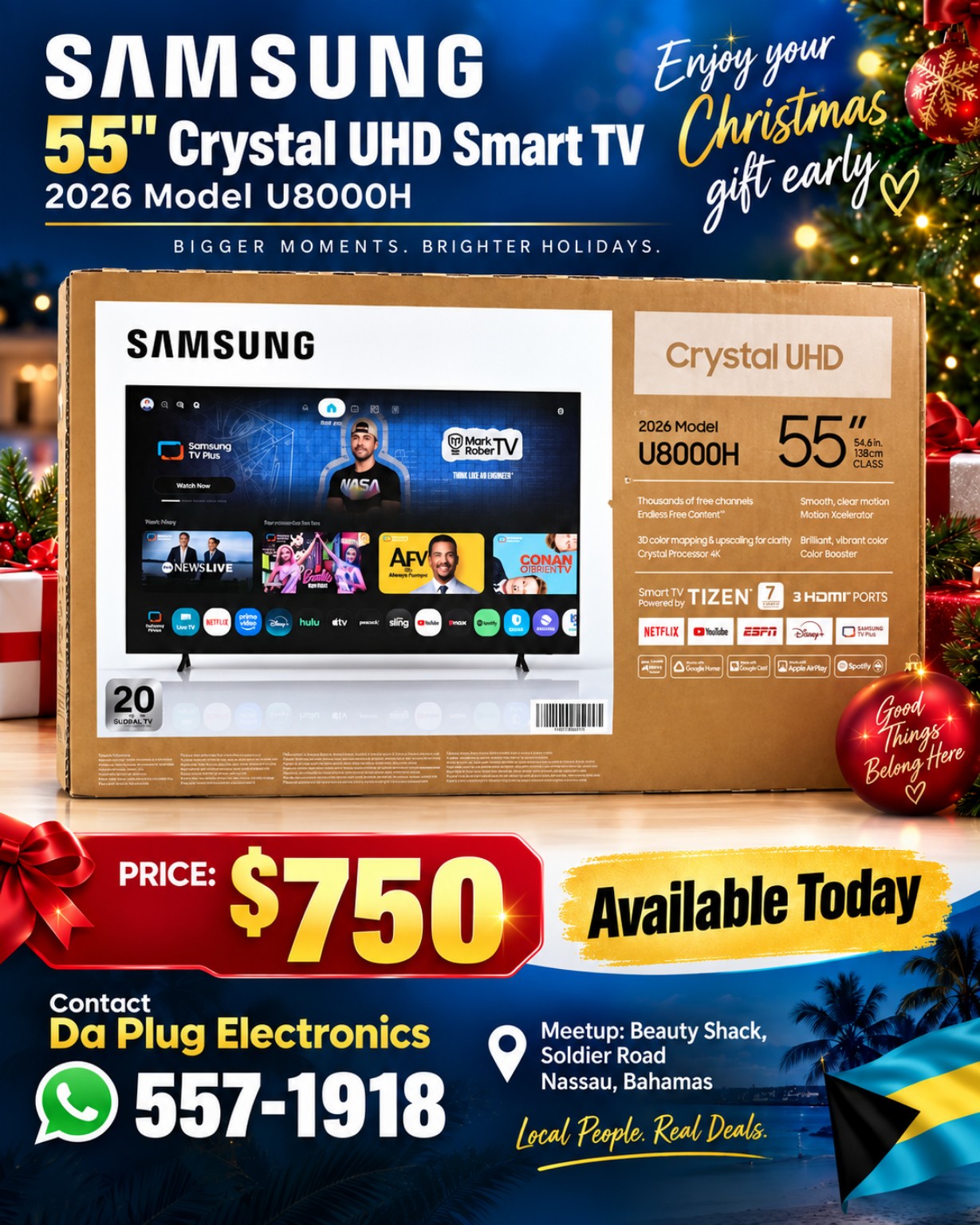Samsung 55-inch Christmas TV offer