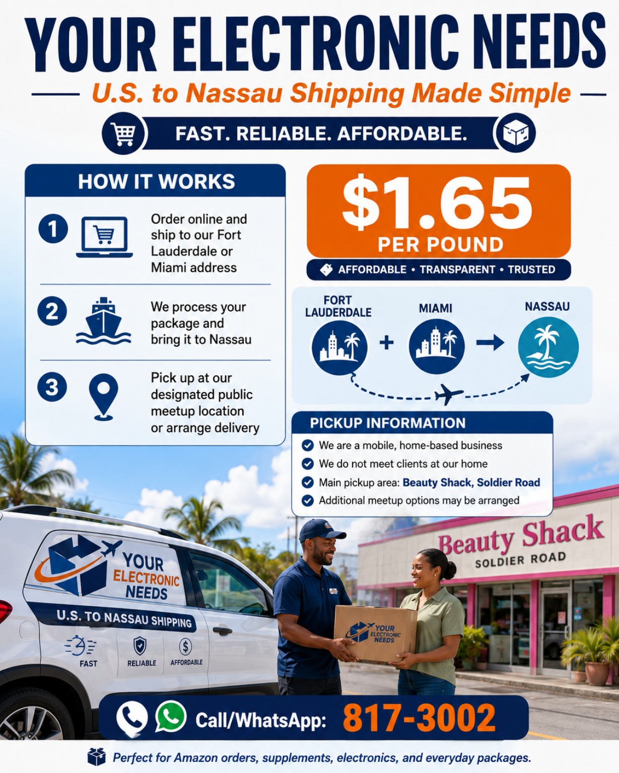 U.S. to Nassau Shipping