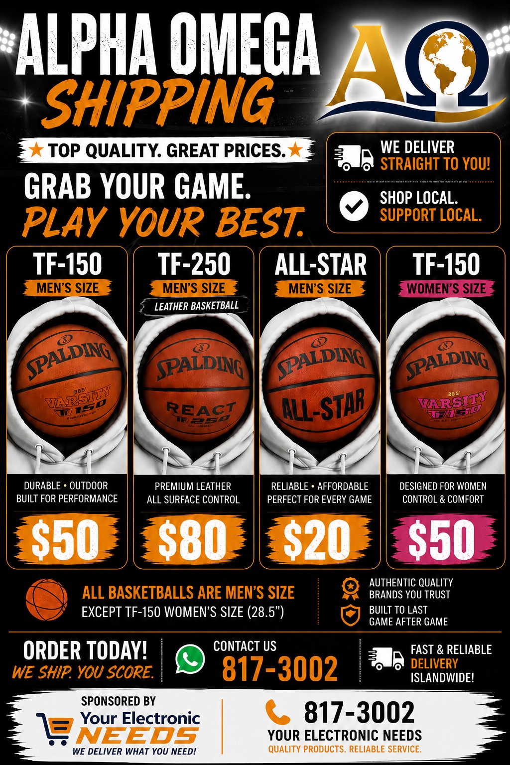 Alpha Omega basketballs